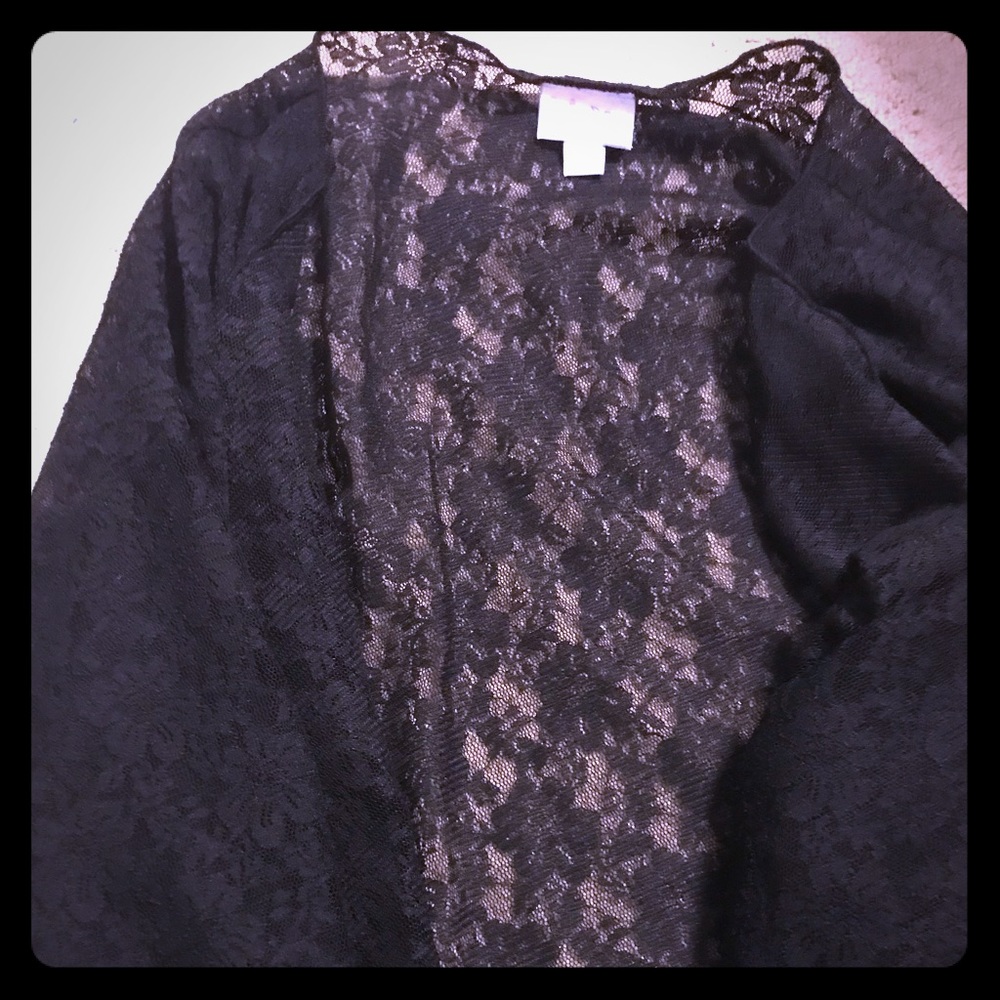 Never worn Shirley black lace